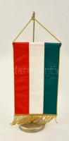 Magyar zászló tartóval, 27x15 cm