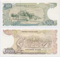 Görögország 1983. 500D + 1987. 1000D T:I,I-
Greece 1983. 500 Drachmai + 1987. 1000 Drachmai C:UNC,A...
