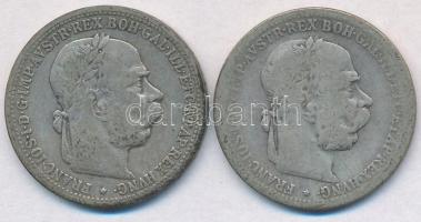 Ausztria 1898-1899. 1K Ag "Ferenc József" T:2-,3 kis patina Austria 1898-1899. 1 Corona Ag "Franz Joseph" C:VF,F small patina Krause KM#2804