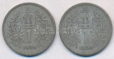Ausztria 1898-1899. 1K Ag "Ferenc József" T:2-,3 kis patina
Austria 1898-1899. 1 Corona A...