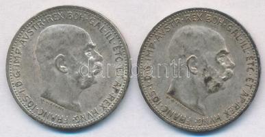 Ausztria 1913-1915. 1K Ag "Ferenc József" T:2,2- kis patina Austria 1913-1915. 1 Corona Ag "Franz Joseph" C:XF,VF small patina Krause KM#2820
