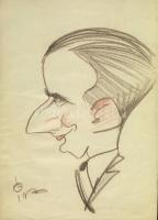 15 db rajz, karikatúra, grafika különböző művészektől egyedi technika (majdnem mindegyik szignált) S...