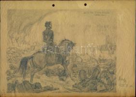 15 db rajz, karikatúra, grafika különböző művészektől egyedi technika (majdnem mindegyik szignált) S...