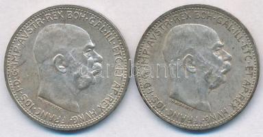 Ausztria 1914-1915. 1K Ag "Ferenc József" T:2,2- kis patina Austria 1914-1915. 1 Corona Ag "Franz Joseph" C:XF,VF small patina Krause KM#2820