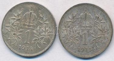 Ausztria 1914-1915. 1K Ag "Ferenc József" T:2,2- kis patina
Austria 1914-1915. 1 Corona A...