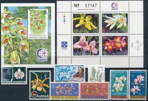 1959-2005 Flower 1 set + 1 mini sheet + 5 stamps, 1959-2005 Virág motívum 1 sor + 1 kisív + 1 blokk + 5 klf önálló érték