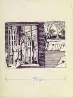Szklenár András (1957-) grafika 20x27 cm