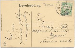 Paks, Kossuth Lajos utca, Katolikus kör, Wiener Hajman kiadása, képeslapfüzetből