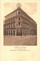 Budapest VI. Dalszínház utca 8. Spiegel testvérek Erdélyi Minta Vendéglője és Borozója, Hirsch Parisien kiadása (EK)