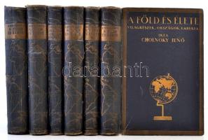 Cholnoky Jenő: A Föld és élete. 1-5+1. köt. Bp., [1936-1937], Franklin. Kissé kopott vászonkötésben, jó állapotban.