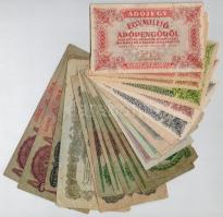 Vegyes 21db-os pengő tétel, közte 1930. 20P, adópengők és több "A Vöröshadsereg Parancsnoksága" darab is T:III,III-