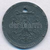 Német Birodalom / Frankfurt 1917. 10pf Zn háromszög alakú lyukasztással, szükségpénz T:2
German Emp...