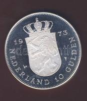 Hollandia 1973. 10G Ag "Julianna" T:PP Erdeti díszdobozban!