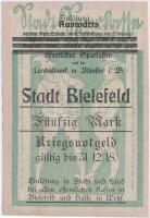 Német Birodalom / Bielefeld 1918. 50M T:I-,II
German Empire / Bielefeld 1918. 50 Mark C:AU,XF