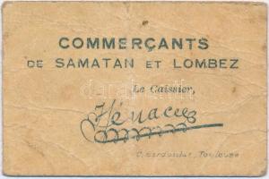 Franciaország / Samatan - Lombez 1918. 10c szükségpénz T:III
France / Samatan - Lombez 1918. 10 Cen...