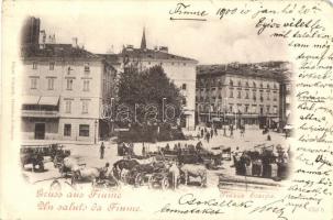 Fiume, Piazza Scarpa, Edgar Schmidt / square, market (EM)