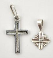 Ezüst(Ag) 2 db kereszt függő, jelzettek, nettó: 1,5 g