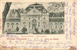Pöstyén, Piestany; Franz Josef-Bad / Ferenc József-fürdő, Gipsz H. kiadása / spa (fl)