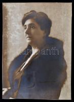 cca 1910-1930 4 db régi portréfotó, különféle műtermekből, különböző méretben