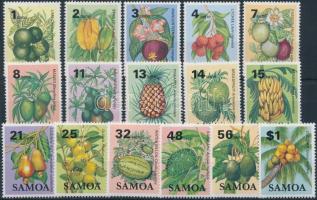 1956-1992 Fruits 6 sets + 17 stamps 1956-1992 Gyümölcs motívum 6 klf sor + 17 klf önálló érték 3 ste...