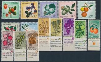 1956-1992 Gyümölcs motívum 6 klf sor + 17 klf önálló érték 3 stecklapon 1956-1992 Fruits 6 sets + 17...