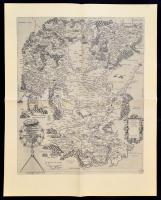 A Nova descriptio totius Hungarie 3 db modern reprintje, különböző méretben