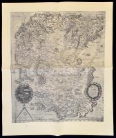 A Nova descriptio totius Hungarie 3 db modern reprintje, különböző méretben