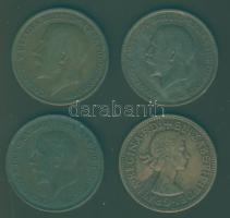 Nagy-Britannia 1920-67. 1Ł (4x) klf évszámokkal T:2/3,3