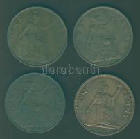 Nagy-Britannia 1920-67. 1Ł (4x) klf évszámokkal T:2/3,3