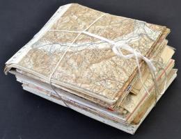 Nagy vegyes térkép tétel, különféle ország- és régiótérképek, összesen 80 db