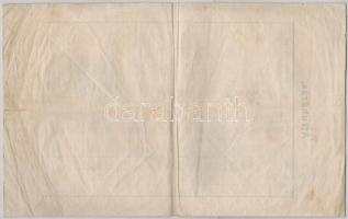 Belényes 1910. "A Belényesi Népbank Részvénytársaság" részvénye 300K-ról, szárazpecséttel ...