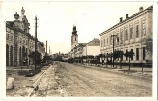 Szenttamás, Bácsszenttamás, Srbobran; Fő utca, iskola / main street, school