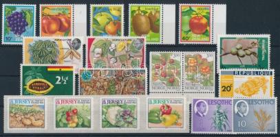 1959-2001 Fruit and vegetables 3 sets + 10 stamps 1959-2001 Gyümölcs és zöldség motívum 3 db sor + 1...