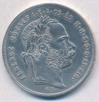 1879KB 1Ft Ag "Ferenc József / Középcímer" Körmöcbánya T:1- Adamo M15