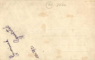 1930 Szabó Gy., ökölvívó, saját kezűleg aláírt fotólap / Hungarian boxer, signed photo (EK)