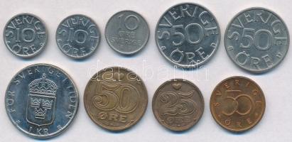 23db-os vegyes külföldi fémpénz tétel, közte Belgium, Dánia, Finnország, Horvátország, Norvégia, Své...