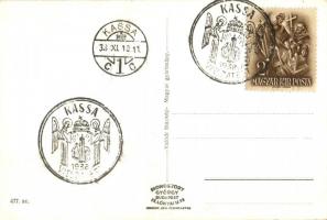 1938 Kassa, Kosice; bevonulás, Horthy fehér lovon, háttérben Friedman üzlete / entry of the Hungaria...