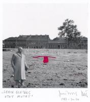 1982 Jankovszky György(1946-): Lenin elvtárs utat mutat, feliratozva, aláírt, pecséttel jelzett, kar...