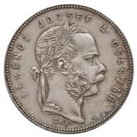 1869GYF 1Ft Ag "Ferenc József / Angyalos címer" Gyulafehérvár (12,37g) T:1-,2 / Hungary 1869GYF 1 Forint Ag "Franz Joseph" Alba Iulia (12,37g) C:AU,XF  Huszár: 2137., Unger III.: 1463.b, Adamo M15