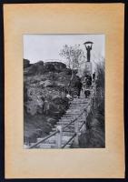 1960 Gorzó Ferenc (?- ): Szabadság-szobor, fotó, paszpartuban, a "Szabad hazánk 15 éve" fo...