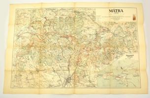1931 A Mátra és Galyatető és környékének térképe, kiadja a Magyar Királyi Állami Térképészet, 62x92 cm