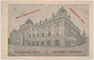 1897 Moszkva, Belépő a Sandunowsky fürdőben rendezett XII. Nemzetközi orvosi kongresszusra, 9,5x 15 ...