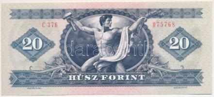 1980. 20Ft portré felett nyomathiba T:I-
Adamo F17