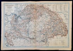 1941 Magyarország melléktartományainak és Erdély térképe, az 1838-as térkép jubileumi kiadása, kis szakadásokkal, 30x43 cm