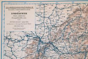 1941 Magyarország melléktartományainak és Erdély térképe, az 1838-as térkép jubileumi kiadása, kis s...