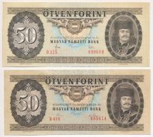 1975-1983. 50Ft (2xklf) T:I-,II fo., szép papír Adamo F21, F23