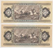 1975-1983. 50Ft (2xklf) T:I-,II fo., szép papír
Adamo F21, F23