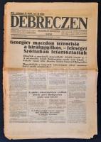 1934 Debrecen, A Debreczen című Kelet-Magyarországi Napló XI. évfolyamának 232. száma