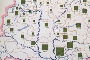 cca 1920 Méz Magyarországon / Miel en Hongrie, a "Magyarország gazdasági térképekben" kiad...