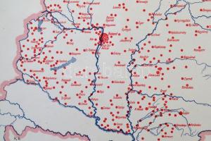 cca 1920 Téglagyártás Magyarországon / Briqueteries en Hongrie, a "Magyarország gazdasági térké...